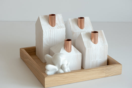 Moderner Adventskranz WHITE CHRISTMAS