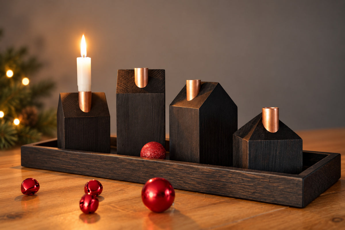 All Black - rectangle tray - black