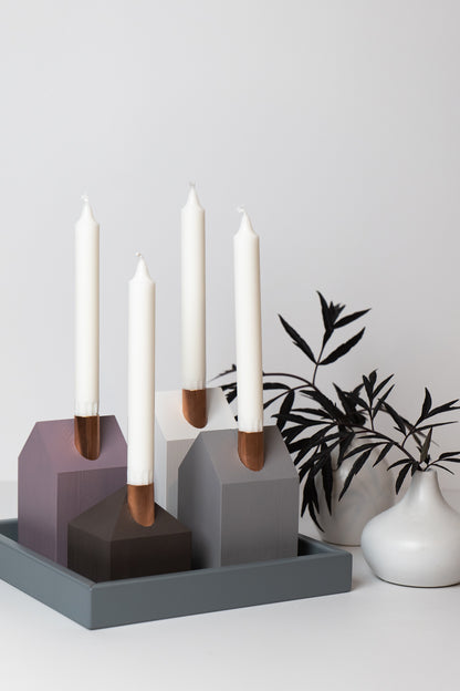 Moderner Adventskranz SCHOKOLADE UND PFLAUME
