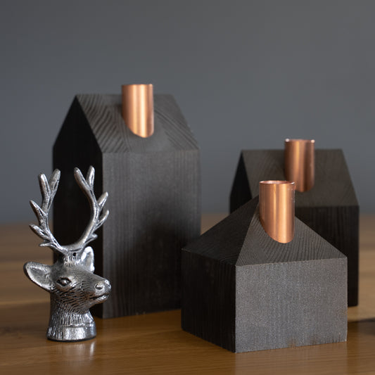 Moderner Adventskranz ALL BLACK