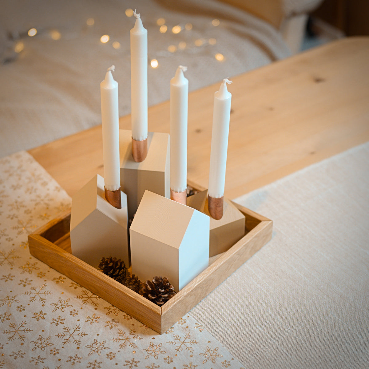 Modern Advent wreath GLOW
