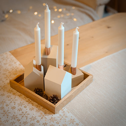 Modern Advent wreath GLOW