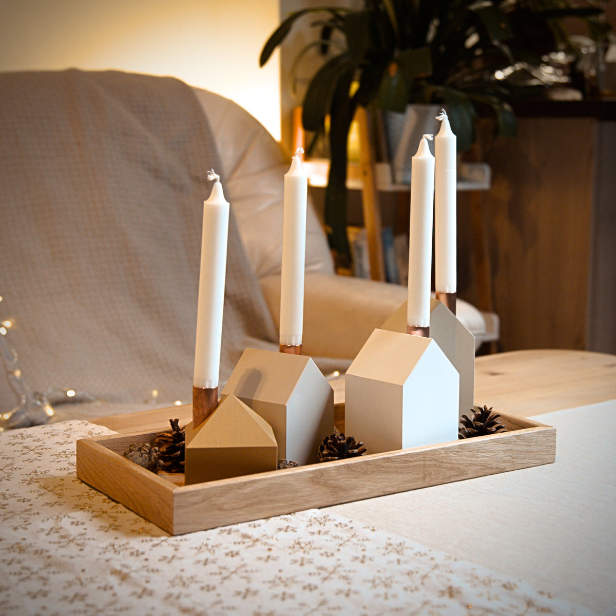 Modern Advent wreath GLOW