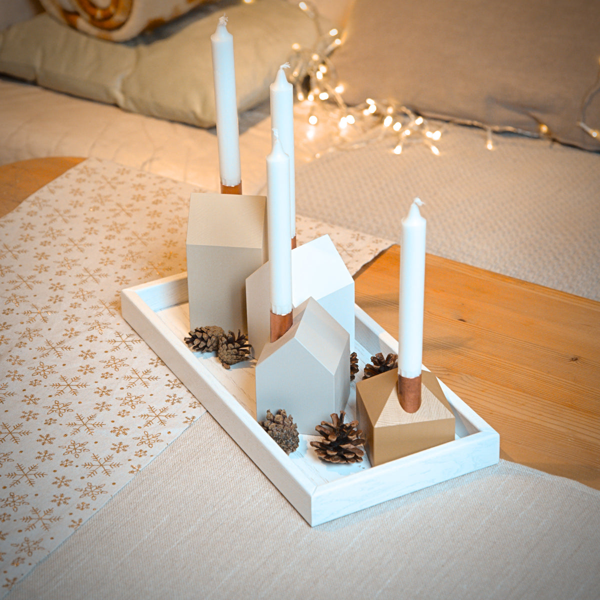 Modern Advent wreath GLOW