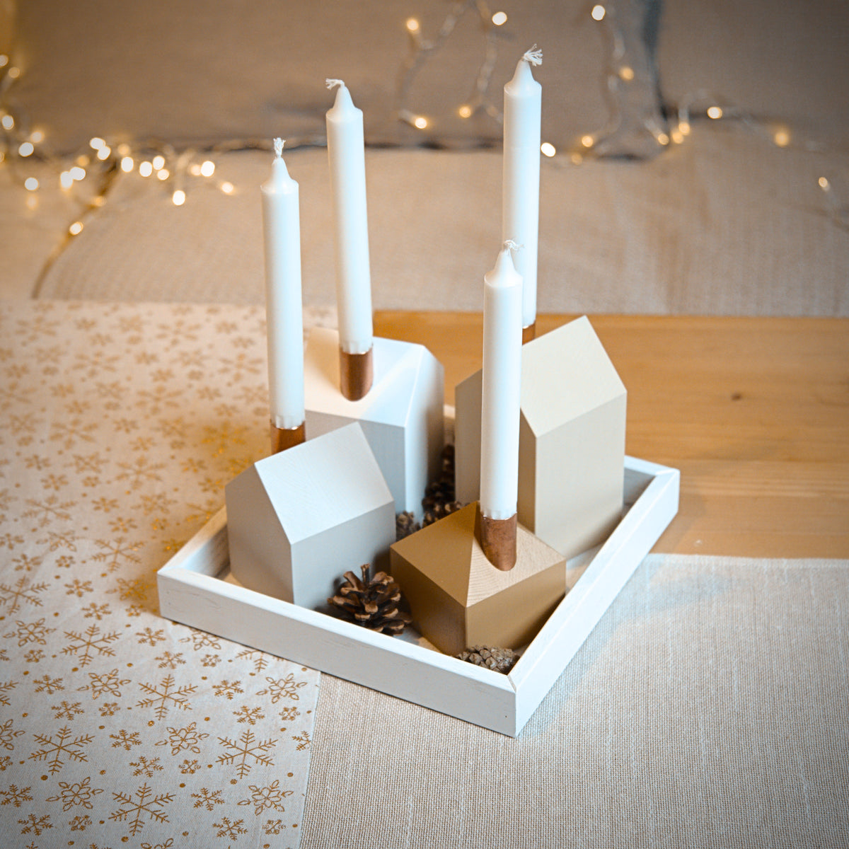 Modern Advent wreath GLOW