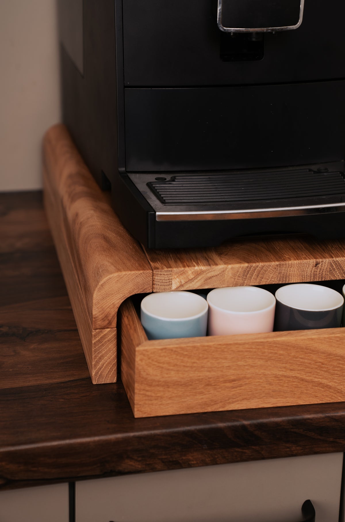Langer Kaffee- & Tee-Organizer-Ständer