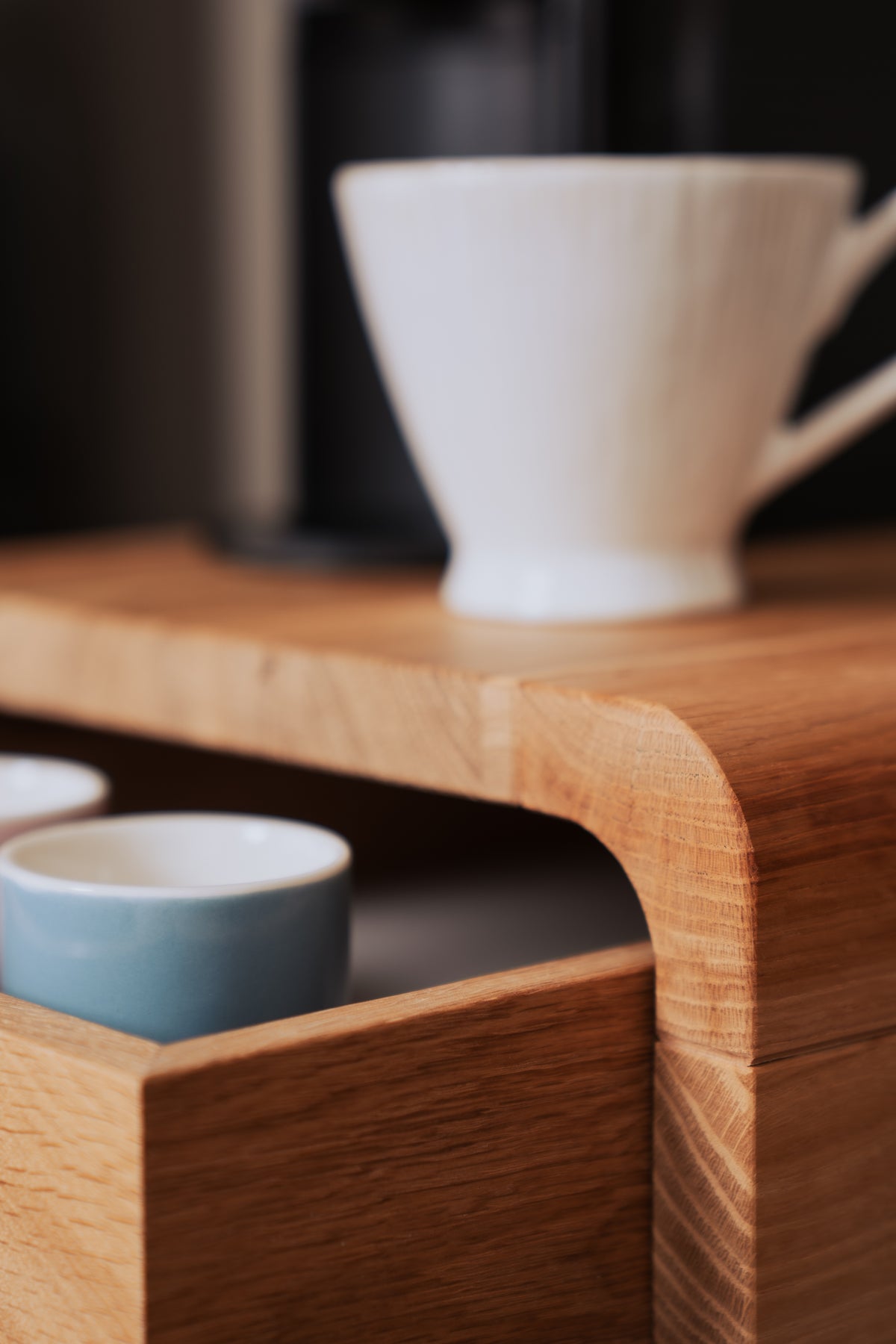 Langer Kaffee- & Tee-Organizer-Ständer