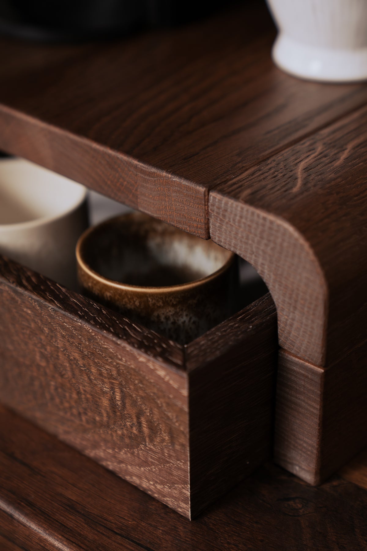 Langer Kaffee- & Tee-Organizer-Ständer