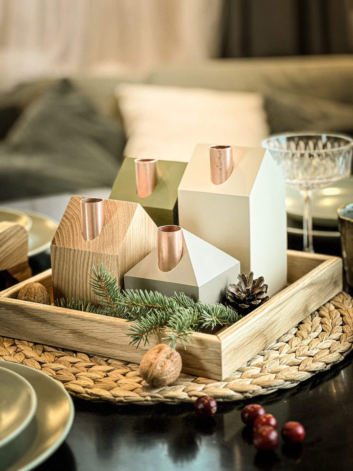 Moderns Advent wreath FOREST