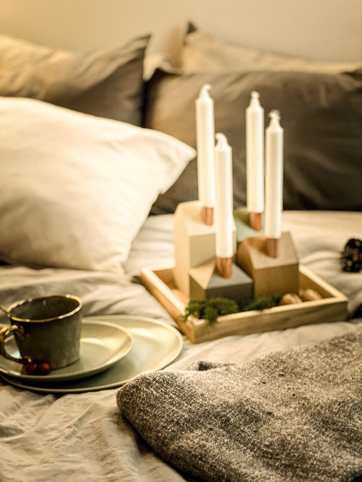 Moderns Advent wreath FOREST