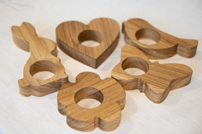 Oster-Eierbecher & Serviettenringe – 5er-Set