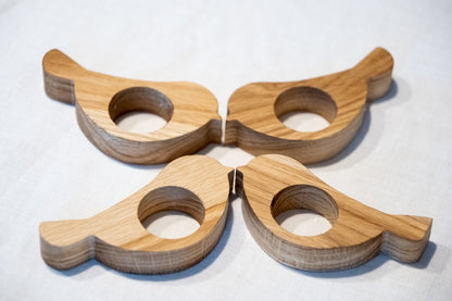 Oster-Eierbecher & Serviettenringe – 5er-Set