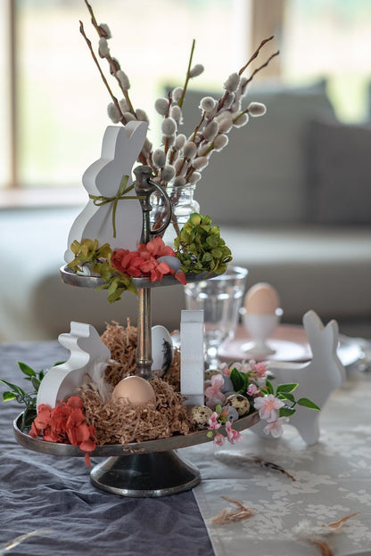 Hasenfamilie aus Holz – 4er-Set