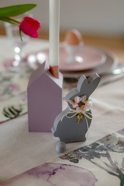 Hasenfamilie aus Holz – 4er-Set