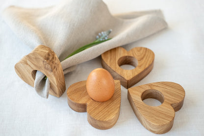 Oster-Eierbecher & Serviettenringe – 5er-Set