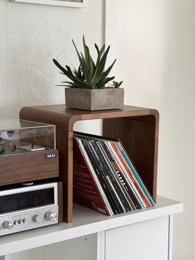 Aufbewahrungsregal für Schallplatten