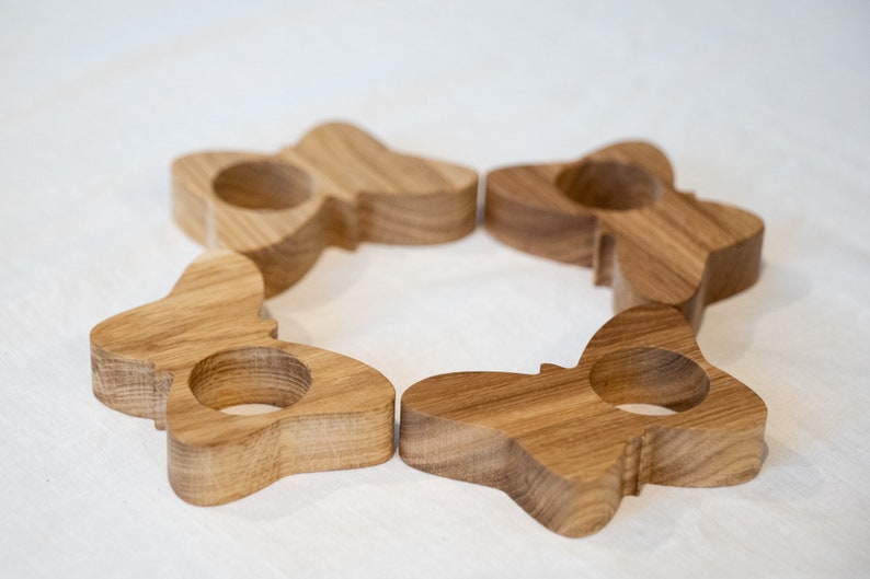 Oster-Eierbecher & Serviettenringe – 5er-Set