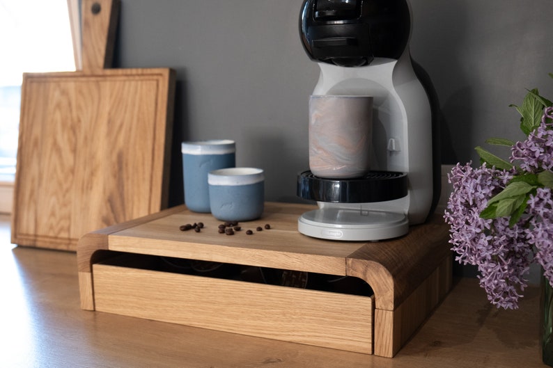 Wide Coffee & Tea Organizer Stand