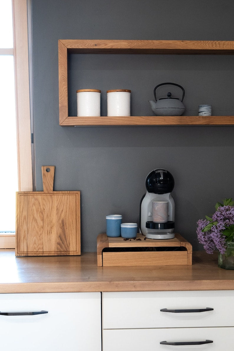 Wide Coffee & Tea Organizer Stand