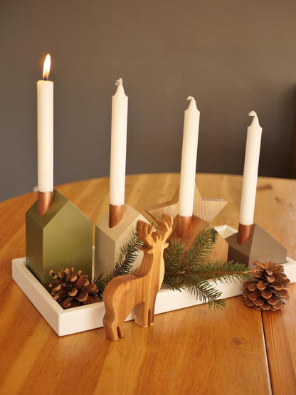 Moderns Advent wreath FOREST