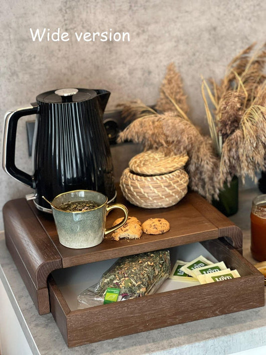Breiter Kaffee- & Teeorganizer-Ständer